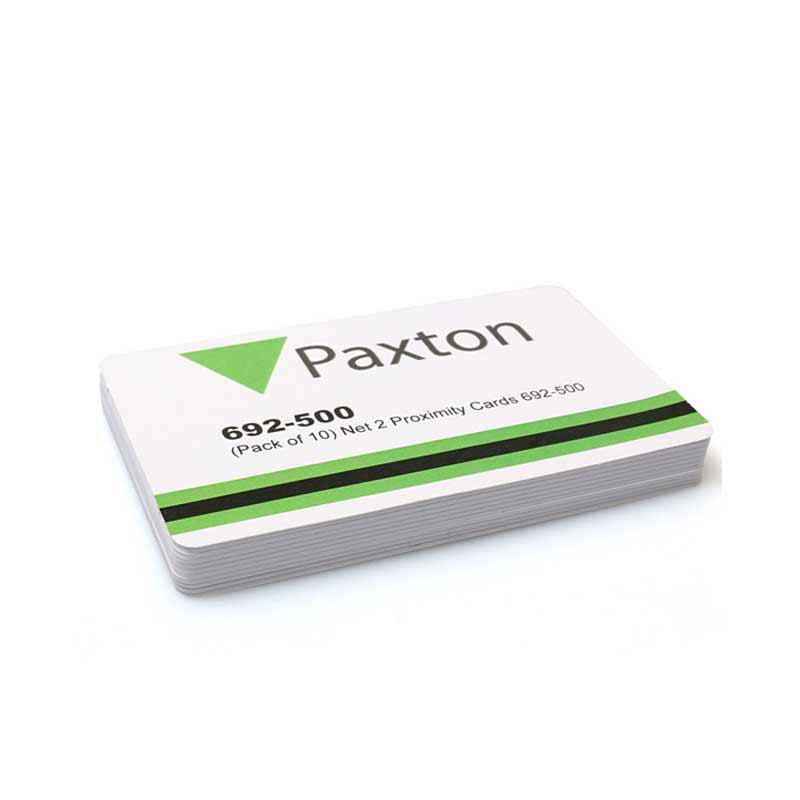 692-500 PAXTON NET2 PROXIMITY ISO CARDS WITHOUT MAGSTRIPE PACK OF 10 
