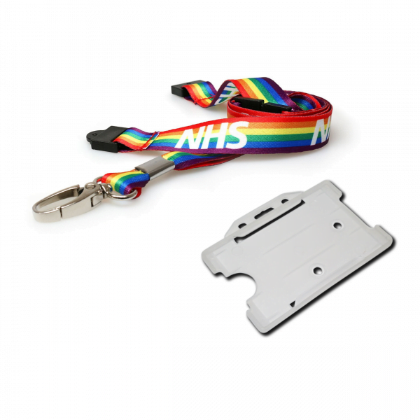 NHS Rainbow Lanyard with Cardholder