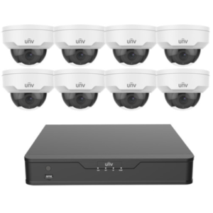 Uniview 4MP Mini Dome Camera Kit Vandal Resistant - IPUK-8-324L