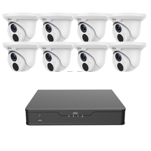 Uniview 5MP Turret Camera Kit Smart - IPUK-8-3615E