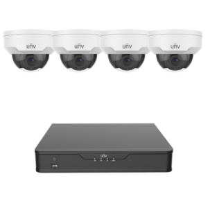 Uniview 4x 4MP Mini Dome Camera Kit Vandal Resistant - IPUK-4-324L